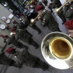 06.08.2021 Kraków. Marsz Szlakiem I Kompanii Kadrowej. Wymarsz z Oleandrów / Jarosław Kubalski / Radio Kielce