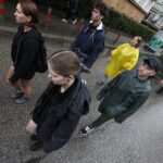 06.08.2021 Kraków. Marsz Szlakiem I Kompanii Kadrowej. Wymarsz z Oleandrów / Jarosław Kubalski / Radio Kielce