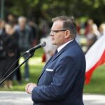 06.08.2021 Słomniki. 56. Marsz Szlakiem I Kompanii Kadrowej. Na zdjęciu: Jan Józef Kasprzyk - szef Urzędu do Spraw Kombatantów i Osób Represjonowanych / Jarosław Kubalski / Radio Kielce