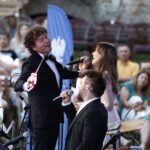 13.08.2021. Ujazd. Koncert "Polska dziękuje - w duchu Niepodległej". Na zdjęciu: Piotr Rubik / Jarosław Kubalski / Radio Kielce