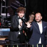 13.08.2021. Ujazd. Koncert "Polska dziękuje - w duchu Niepodległej". Na zdjęciu (z lewej): Piotr Rubik / Jarosław Kubalski / Radio Kielce