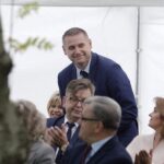 29.08.2021 Radio Kielce. Podsumowanie lata z Radiem Kielce. Piknik w ogrodach radiowych. Na zdjęciu burmistrz Chmielnika Paweł Wójcik / Jarosław Kubalski / Radio Kielce