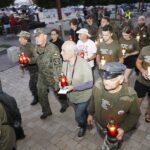 11.08.2021 Chęciny.  56. Marsz Szlakiem I Kompanii Kadrowej / Jarosław Kubalski / Radio Kielce