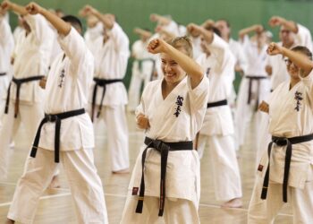 27.08.2021 Kielce. Letni Obóz Karate Shinkyokushinkai / Jarosław Kubalski / Radio Kielce