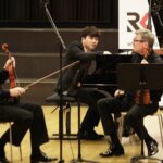 28.08.2021 Kielce. Zespół Państwowych Szkół Muzycznych. Koncert z cyklu "Chopinowskie inspiracje". Za fortepianem Viet Trung Nguyen oraz Kwintet Smyczkowy Arso / Jarosław Kubalski / Radio Kielce