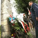 06.08.2021. Michałowice. 56. Marsz Szlakiem I Kompanii Kadrowej.  Na zdjęciu (po prawej): Jan Józef Kasprzyk - szef Urzędu do Spraw Kombatantów i Osób Represjonowanych / Jarosław Kubalski / Radio Kielce