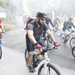 07.08.2021 Zagnańsk. Rajd rowerowy szlakiem Brygady Świętokrzyskiej Narodowych Sił Zbrojnych / Jarosław Kubalski / Radio Kielce