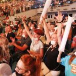 08.08.2021 Kielce. Amfiteatr na Kadzielni. Wakacyjna Trasa Dwójki. Koncert muzyki tanecznej / Jarosław Kubalski / Radio Kielce