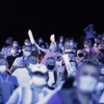 08.08.2021 Kielce. Amfiteatr na Kadzielni. Wakacyjna Trasa Dwójki. Koncert muzyki tanecznej / Jarosław Kubalski / Radio Kielce