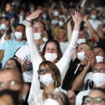 08.08.2021 Kielce. Amfiteatr na Kadzielni. Wakacyjna Trasa Dwójki. Koncert muzyki tanecznej / Jarosław Kubalski / Radio Kielce