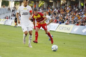 09.08.2021 Kielce. Fortuna 1 Liga. Mecz. Korona Kielce - Puszcza Niepołomice / Jarosław Kubalski / Radio Kielce