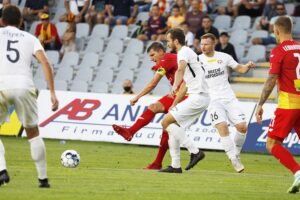 09.08.2021 Kielce. Fortuna 1 Liga. Mecz. Korona Kielce - Puszcza Niepołomice / Jarosław Kubalski / Radio Kielce