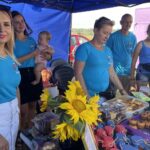 15.08.2021. Sandomierz. Miejskie dożynki. Na zdjęciu: KGW Żurawianki / Grażyna Szlęzak-Wójcik / Radio Kielce