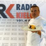 05.08.2021. Letnia kuchnia Radia Kielce. Mięsny czwartek. Na zdjęciu: Michał Markowicz - Polska Inicjatywa Kulinarna, Zespół Szkół Przemysłu Spożywczego / Anna Kwapisz / Radio Kielce