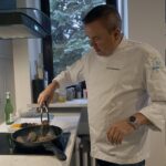 05.08.2021. Letnia kuchnia Radia Kielce. Mięsny czwartek. Na zdjęciu: Michał Markowicz - Polska Inicjatywa Kulinarna, Zespół Szkół Przemysłu Spożywczego / Anna Kwapisz / Radio Kielce