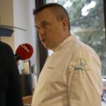 05.08.2021. Letnia kuchnia Radia Kielce. Mięsny czwartek. Na zdjęciu: Michał Markowicz - Polska Inicjatywa Kulinarna, Zespół Szkół Przemysłu Spożywczego / Anna Kwapisz / Radio Kielce