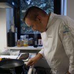 05.08.2021. Letnia kuchnia Radia Kielce. Mięsny czwartek. Na zdjęciu: Michał Markowicz - Polska Inicjatywa Kulinarna, Zespół Szkół Przemysłu Spożywczego / Anna Kwapisz / Radio Kielce