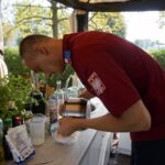 10.08.2021. Letnia kuchnia Radia Kielce. Słodki wtorek. Na zdjęciu Mariusz Bezak, nauczyciel z Zakładu Doskonalenia Zawodowego w Kielcach / Anna Kwapisz / Radio Kielce