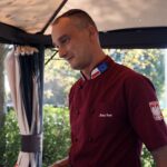 10.08.2021. Letnia kuchnia Radia Kielce. Słodki wtorek. Na zdjęciu Mariusz Bezak, nauczyciel z Zakładu Doskonalenia Zawodowego w Kielcach / Anna Kwapisz / Radio Kielce