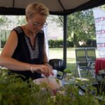 03.08.2021. Letnia kuchnia Radia Kielce. Słodkie wtorki. Na zdjęciu: Agnieszka Żelazna, dyrektor Samorządowego Przedszkola nr 18 w Kielcach / Anna Kwapisz / Radio Kielce