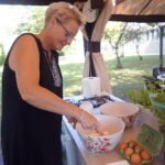 03.08.2021. Letnia kuchnia Radia Kielce. Słodkie wtorki. Na zdjęciu: Agnieszka Żelazna, dyrektor Samorządowego Przedszkola nr 18 w Kielcach / Anna Kwapisz / Radio Kielce