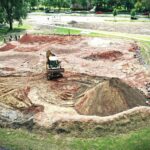 03.08.2021 Kielce. Teren Politechniki Świętokrzyskiej. Budowa toru dla łazików marsjańskich / Jarosław Kubalski / Radio Kielce