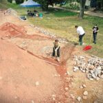 03.08.2021 Kielce. Teren Politechniki Świętokrzyskiej. Budowa toru dla łazików marsjańskich / Jarosław Kubalski / Radio Kielce