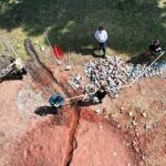 03.08.2021 Kielce. Teren Politechniki Świętokrzyskiej. Budowa toru dla łazików marsjańskich / Jarosław Kubalski / Radio Kielce