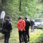 27.08.2021. Kielce. Realizacja zdjęć i nagrań do filmów i animacji dla Parku Dziedzictwa Gór Świętokrzyskich / Piotr Kwaśniewski / Radio Kielce