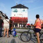 15.08.2021 Kielce. Otwarcie muralu na budynku przy ulicy Kochanowskiego / Jarosław Kubalski / Radio Kielce