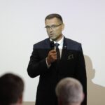 27.08.2021 Kielce. Muzeum Dialogu Kultur. Obchody święta niepodległości Ukrainy. Na zdjęciu: Konsul Generalny Ukrainy w Krakowie Wiaczesław Wojnarowśkyj, / Jarosław Kubalski / Radio Kielce