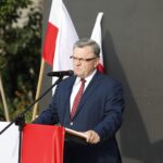 15.08.2021 Kielce. Otwarcie muralu na budynku przy ulicy Kochanowskiego. Na zdjęciu: dyrektor Wojewódzkiego Domu Kultury Jacek Sabat / Jarosław Kubalski / Radio Kielce