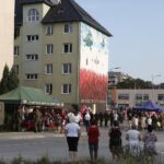 15.08.2021 Kielce. Otwarcie muralu na budynku przy ulicy Kochanowskiego / Jarosław Kubalski / Radio Kielce