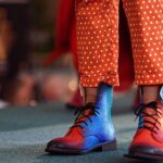 07.08.2021. Stalowa Wola. Pokaz mody podczas Nadwiślańskiego Fashion Week. Nadwiślański Fashion Week jest kontynuacją, w szerszej formule, zeszłorocznego Sandomierz Fashion Street, czyli ulicznego pokazu mody z udziałem projektantów z całej Polski, któremu towarzyszyły warsztaty, debaty i prezentacje działań kulturalnych w regionie / Darek Delmanowicz / PAP