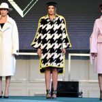 07.08.2021. Stalowa Wola. Pokaz mody podczas Nadwiślańskiego Fashion Week. Nadwiślański Fashion Week jest kontynuacją, w szerszej formule, zeszłorocznego Sandomierz Fashion Street, czyli ulicznego pokazu mody z udziałem projektantów z całej Polski, któremu towarzyszyły warsztaty, debaty i prezentacje działań kulturalnych w regionie / Darek Delmanowicz / PAP