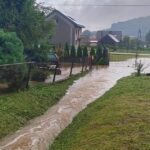 30.08.2021. Serwis w gminie Nowa Słupia. Lokalne podtopienia po ulewach / OSP Nowa Słupia