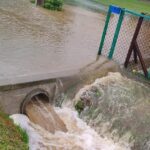 Burze nad regionem. Były połamane drzewa, podtopienia i pożar