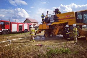 22.08.2021. Pożary pól i maszyn rolniczych / OSP Balice