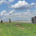 22.08.2021. Pożary pól i maszyn rolniczych / OSP Bodzechów