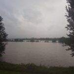 31.08.2021. Skutki miejscowych nawałnic. Sytuacja na Wiśle w Karsach / OSP Karsy