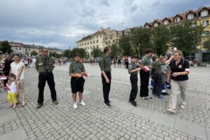 01.08.2021. Ostrowiec Świętokrzyski. Żywy znak Polski Walczącej / Emilia Sitarska / Radio Kielce