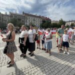 01.08.2021. Ostrowiec Świętokrzyski. Żywy znak Polski Walczącej / Emilia Sitarska / Radio Kielce