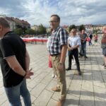 01.08.2021. Ostrowiec Świętokrzyski. Żywy znak Polski Walczącej / Emilia Sitarska / Radio Kielce