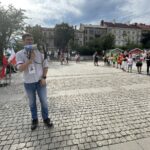 01.08.2021. Ostrowiec Świętokrzyski. Żywy znak Polski Walczącej / Emilia Sitarska / Radio Kielce