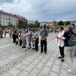 01.08.2021. Ostrowiec Świętokrzyski. Żywy znak Polski Walczącej / Emilia Sitarska / Radio Kielce