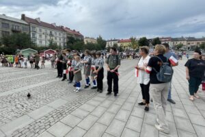 01.08.2021. Ostrowiec Świętokrzyski. Żywy znak Polski Walczącej / Emilia Sitarska / Radio Kielce