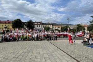 01.08.2021. Ostrowiec Świętokrzyski. Żywy znak Polski Walczącej / Emilia Sitarska / Radio Kielce