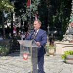 15.08.2021. Sandomierz. Obchody z okazji Dnia Wojska Polskiego i 101. rocznicy Bitwy Warszawskiej. Na zdjęciu: poseł Marek Kwitek / Grażyna Szlęzak-Wójcik / Radio Kielce