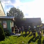 12.08.2021. Pożar w domu jednorodzinnym w Węgrzynie w gminie Radoszyce / OSP Węgrzyn