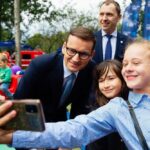 18.08.201 Żabia Wola. Premier Mateusz Morawiecki podczas pikniku promującego Rodzinny Kapitał Opiekuńczy / Kancelaria Premiera